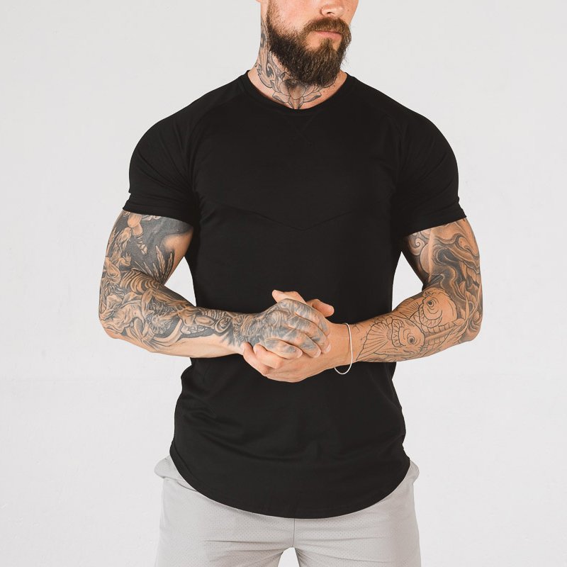 100% cotton t-shirt Shorts suit men's oversized t shirt print logo custom men's t-shirts Comfortable solid Color Men's T Shirt