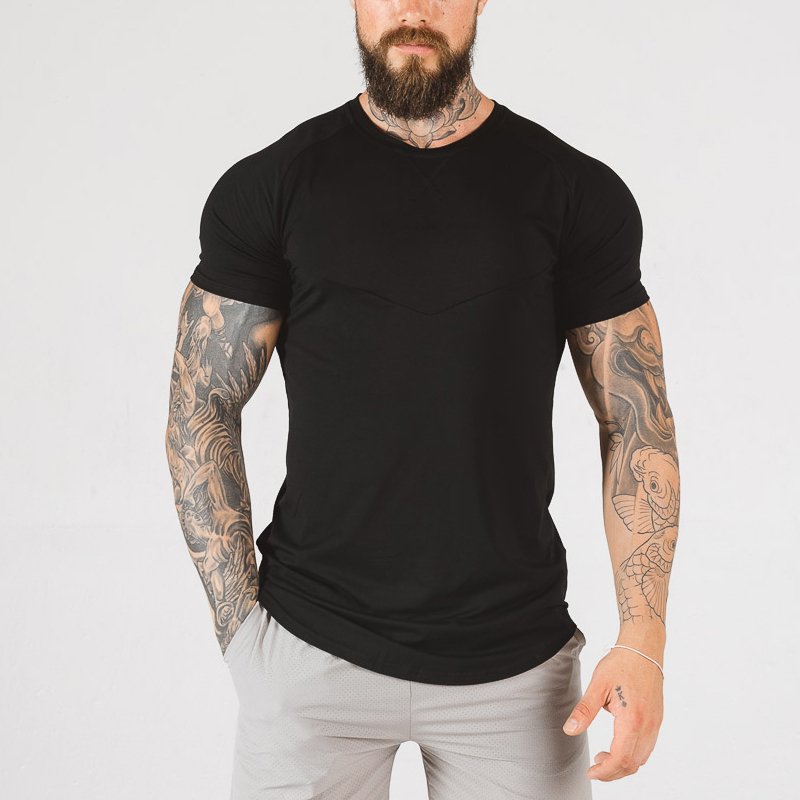 100% cotton t-shirt Shorts suit men's oversized t shirt print logo custom men's t-shirts Comfortable solid Color Men's T Shirt