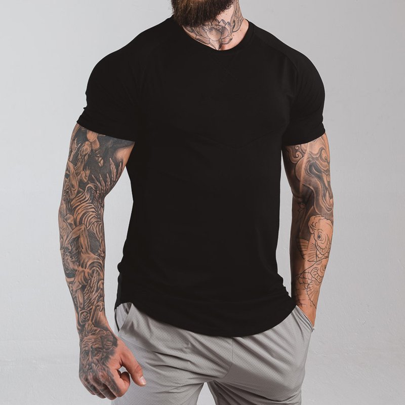 100% cotton t-shirt Shorts suit men's oversized t shirt print logo custom men's t-shirts Comfortable solid Color Men's T Shirt
