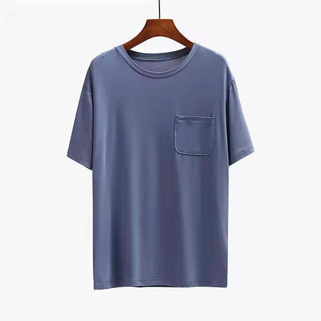 USA/UK/EU regular size High quality Blank Combed Pima Hemp Cotton 100% T-Shirt 180-350gsm Drop Shoulder with front pocket