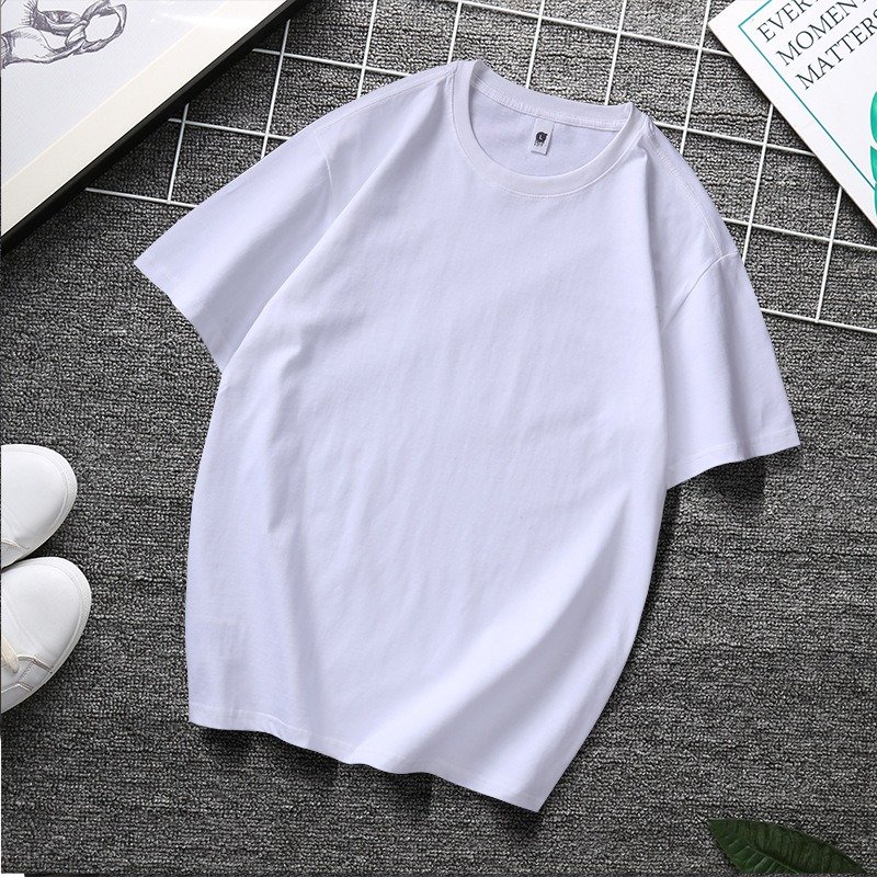 Men's shirt Custom Wholesale Cotton round neck short sleeved T-shirt with shoulder down design OVERSIZE Clothes For Men