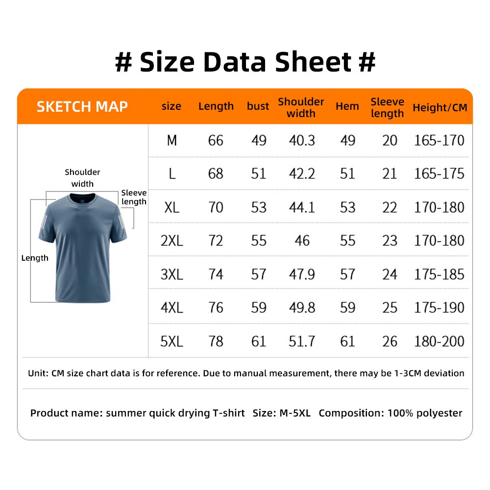 AI-MICH Custom Mens Quick Dry Sport T Shirts High Elasticity Polyester Short Sleeve Blank Plain Gym Men'S T Shirts