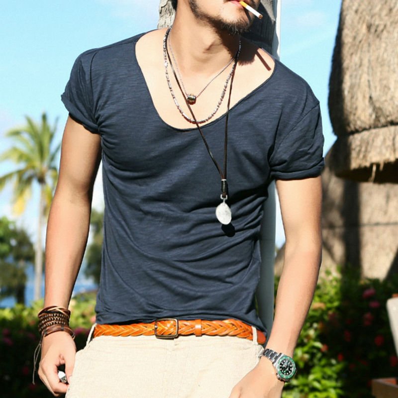 Outdoor Plus Size Sport Casual Loose Slim Fit Short Sleeve Tops Men's T-shirts