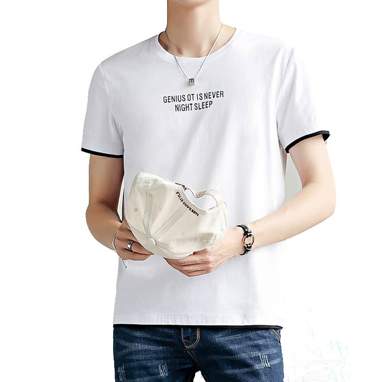 Fashion Mens Hip Hop Tee Shirt Character Printed Round Neck Cotton Stretch plus size men's t-shirts