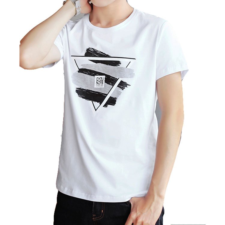 Fashion Mens Hip Hop Tee Shirt Character Printed Round Neck Cotton Stretch plus size men's t-shirts