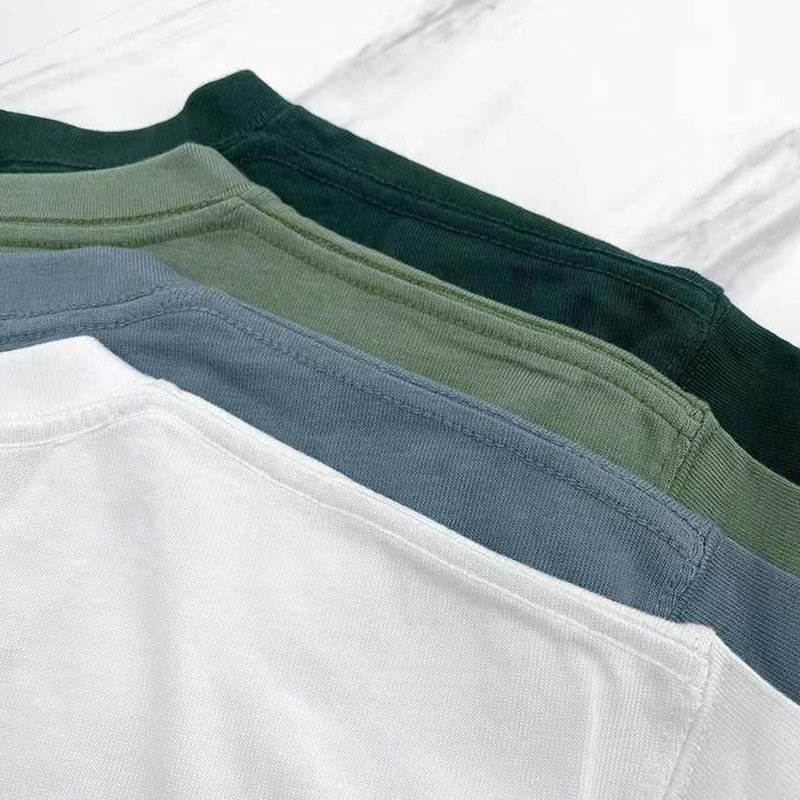 Wholesale OEM Customized Luxury Plain Casual Fashion T Shirt Drop Shoulder Blank Plain T Shirt Men's T-Shirts