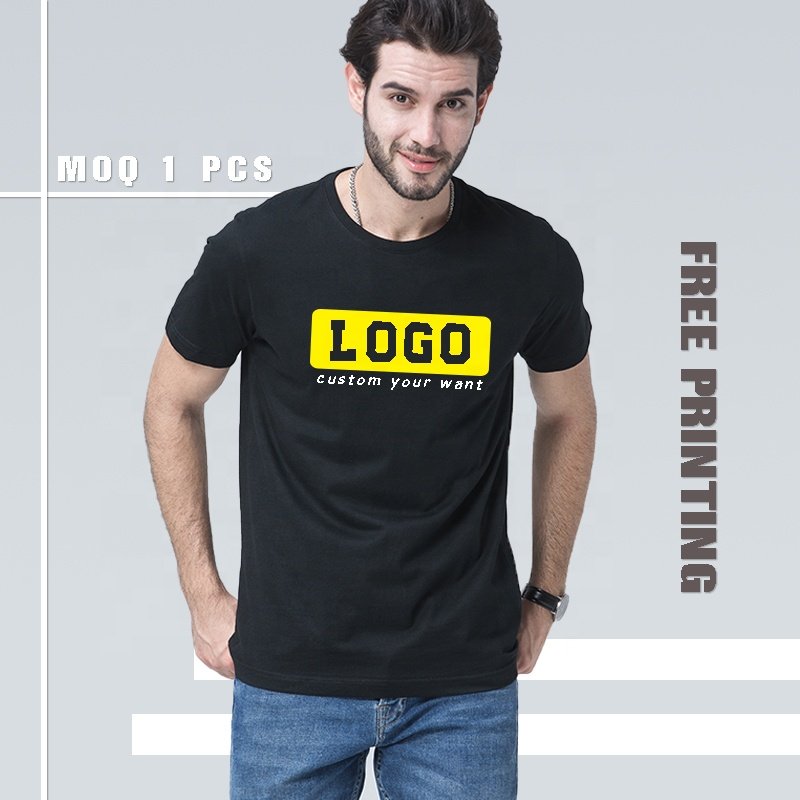 Men tshirt Print Summer Plain Tee Oem Customized t-Shirt custom logo Printing plus size tee shirts cotton men's t-shirts