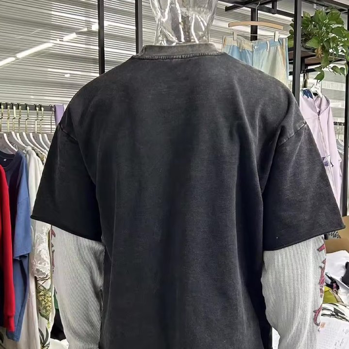 2024 New Trending DTG Printing Heavyweight Customized men's T-Shirts Long And Short Sleeves Fashionable Looks T-Shirts For Men's