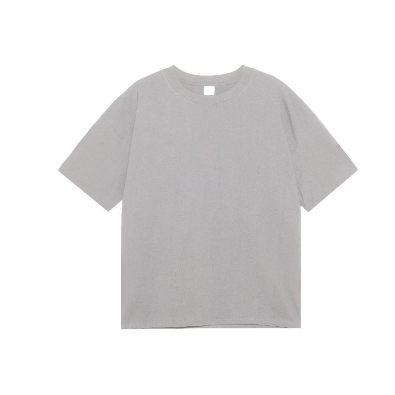 Men's 100% Cotton Summer Casual Heavyweight Shirts Plus Size O Neck Men's T-shirt Oversize