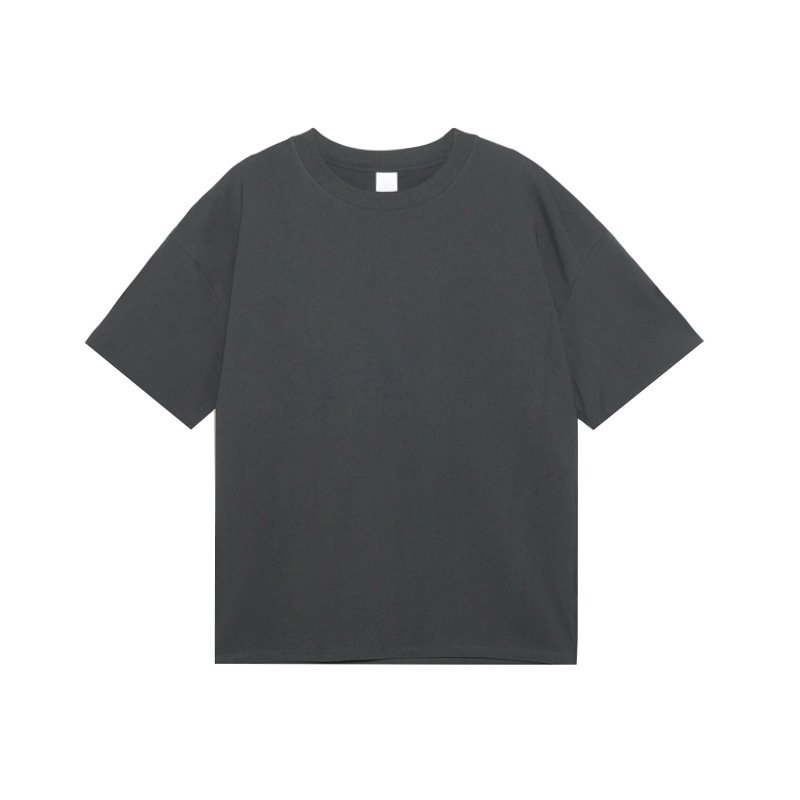 Men's 100% Cotton Summer Casual Heavyweight Shirts Plus Size O Neck Men's T-shirt Oversize