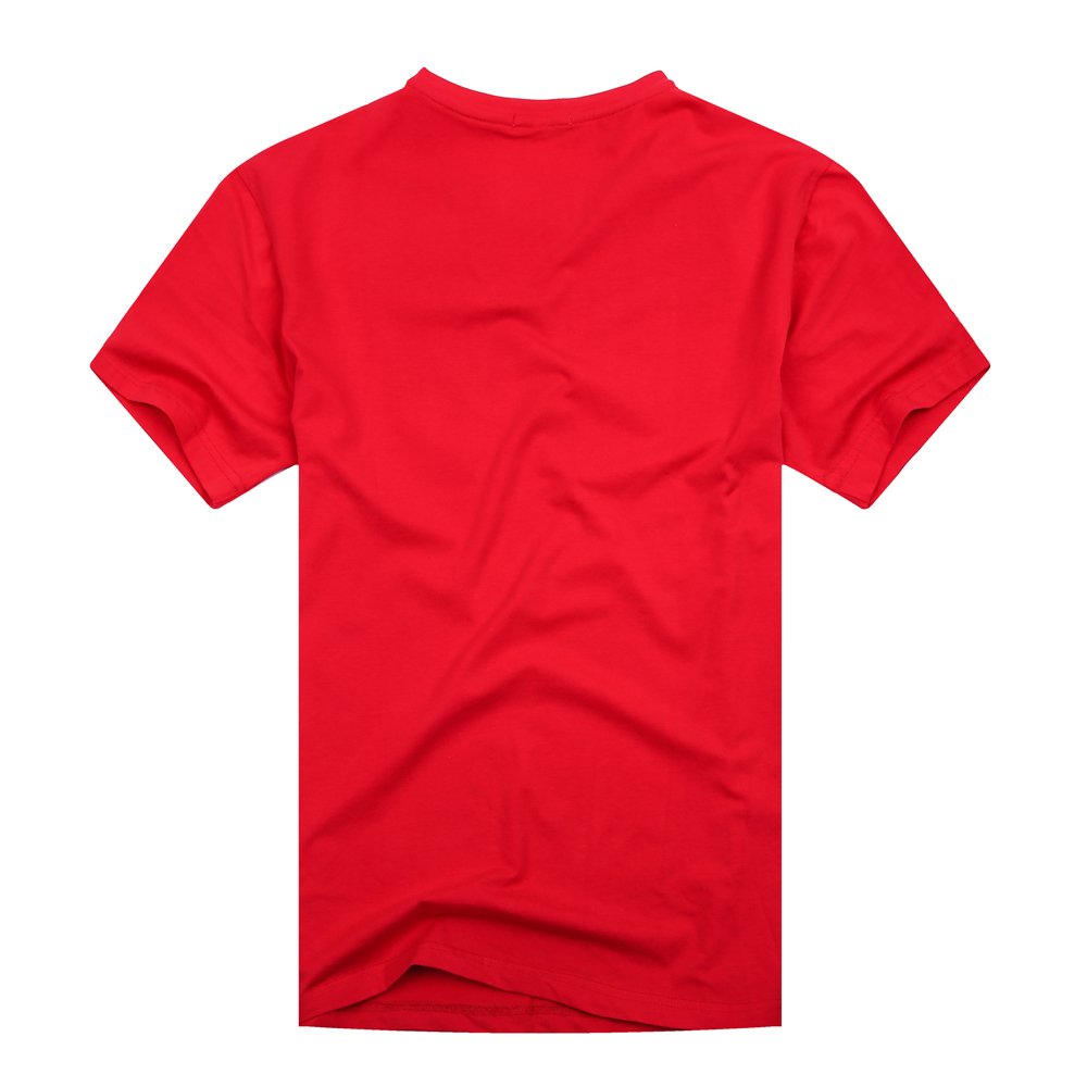 High quality manufacturers 180g 100% cotton plain blank custom t shirt printing soft smooth cotton red Men's T-Shirts