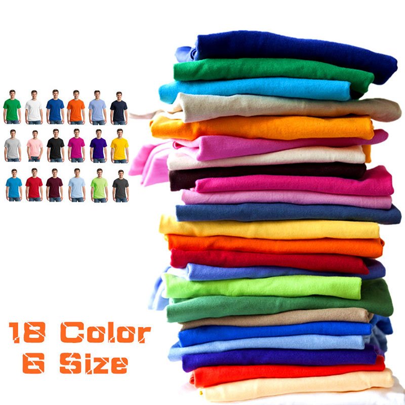 Wholesale Cheap Custom 150g T-shirt Factory Price Logo Printing 100% Cotton Custom Printed Tshirt Plus Size Men's T-shirts