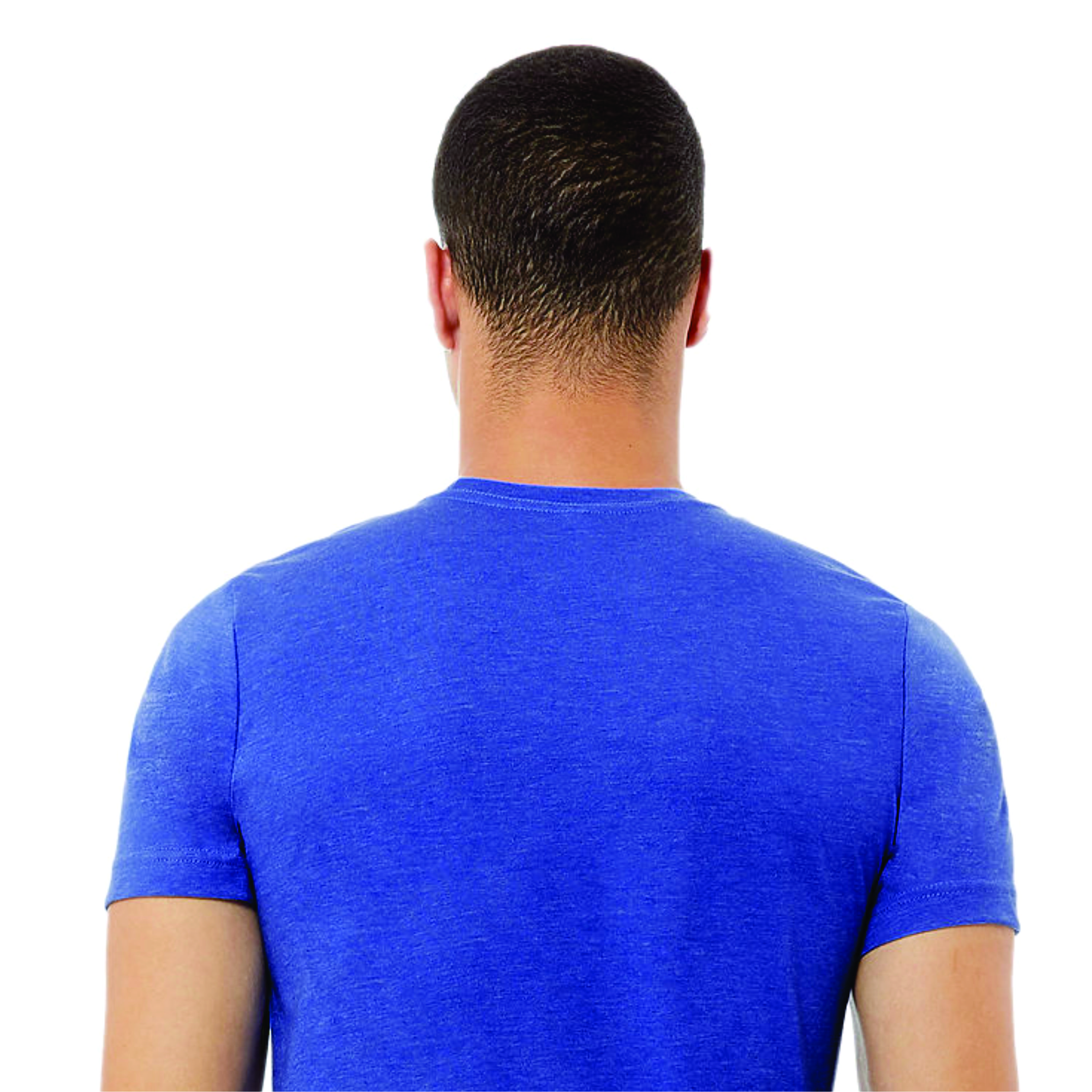 Heather Columbia Blue Unisex CVC T-Shirt - 52% Airlume Cotton, 48% Poly, 4.2 oz, Short Sleeve