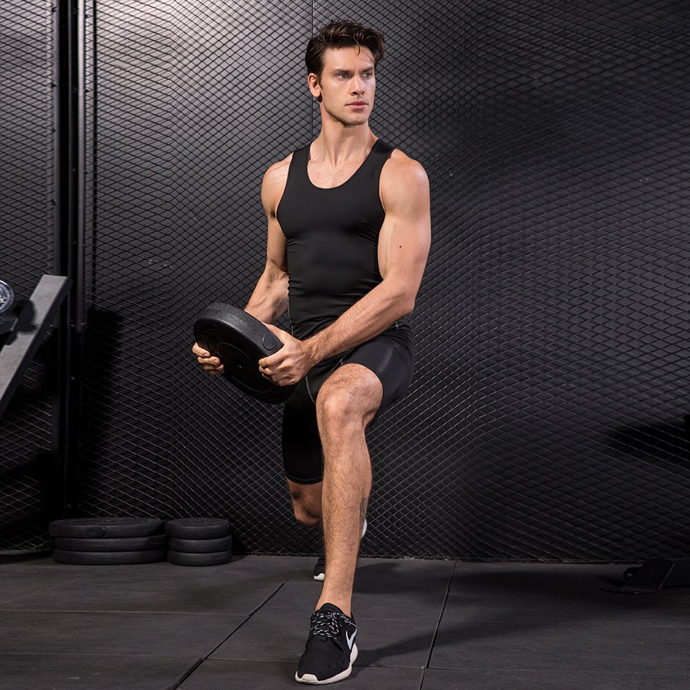 Wholesale Custom logo Men's Slimming Shapewear Corset Fitness Compression Tank Top Sport Gym Men's Body Shaper Vest