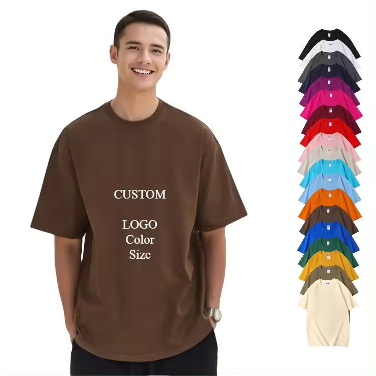 Unisex Blank quality Vintage Washed Combed Pima Hemp Cotton 100% T-Shirt 300 GSM Drop Shoulder T-shirts Oversized regular Size