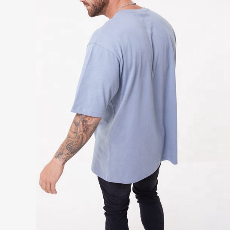 Wholesale summer outdoor men t shirts 100% cotton custom screen printing logo oversized casual men's t-shirts