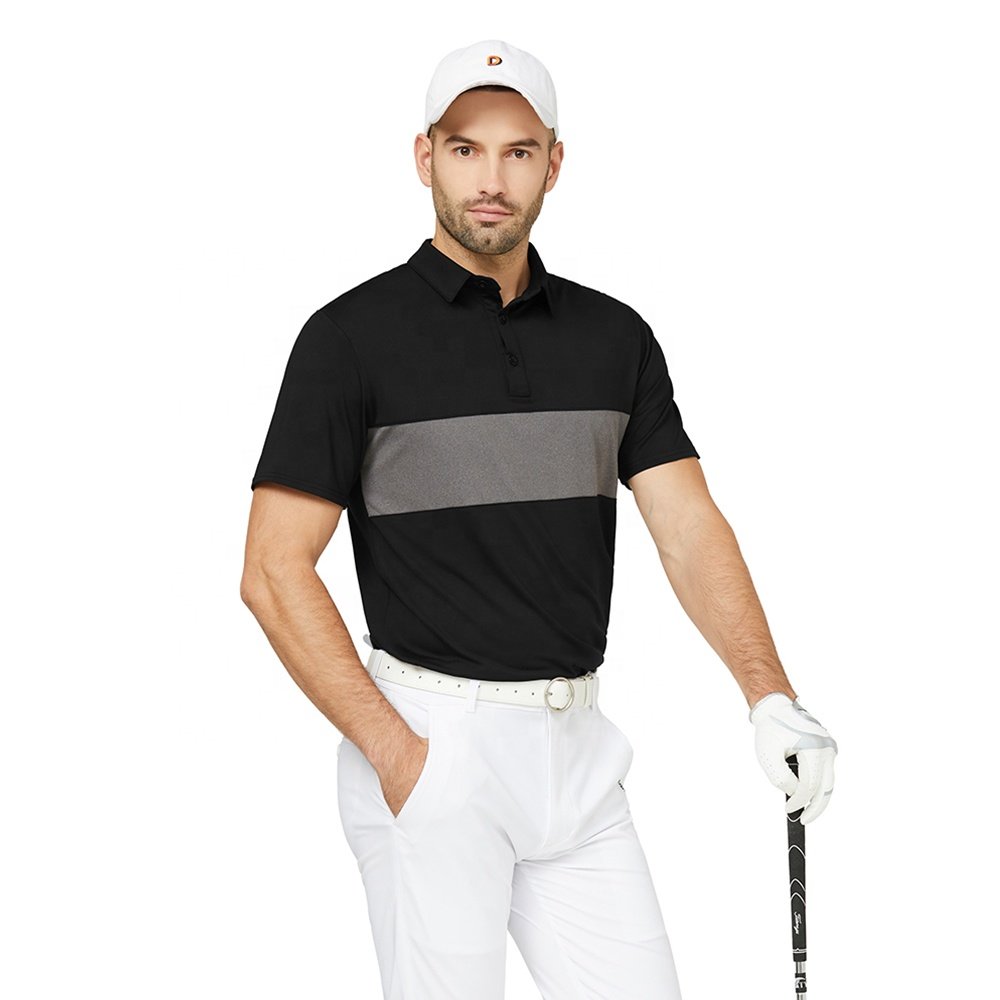 Men's golf polo shirt plain quick dry blank t shirts T-shirts for men Henley Quick Dry Breathable Anit-wrinkle Short Sleeve
