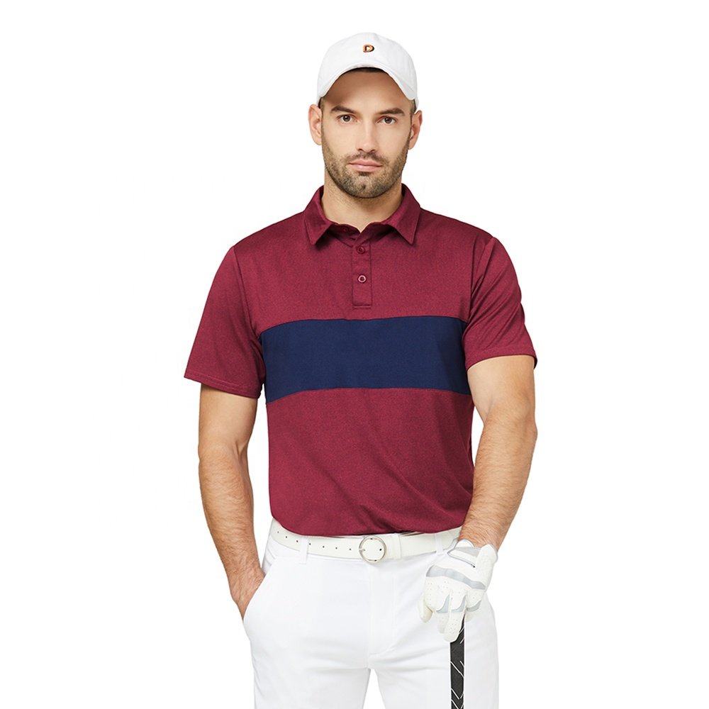 Men's golf polo shirt plain quick dry blank t shirts T-shirts for men Henley Quick Dry Breathable Anit-wrinkle Short Sleeve