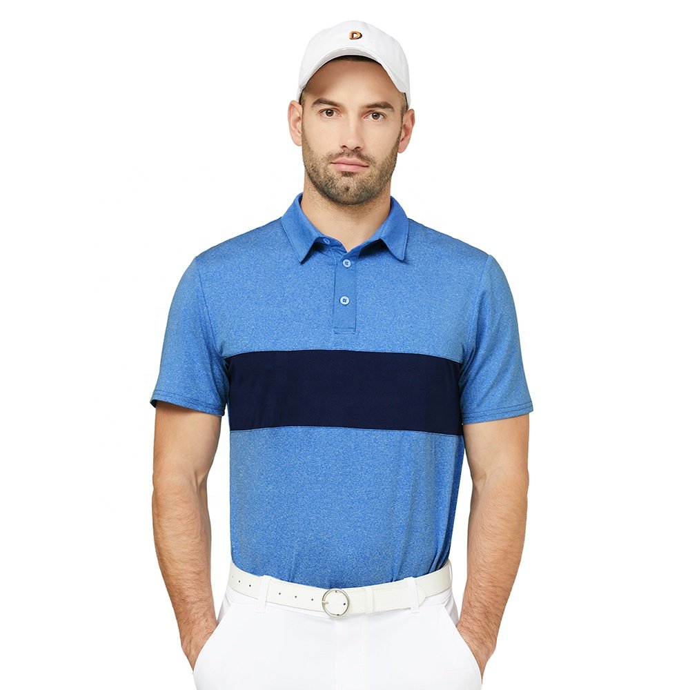 Men's golf polo shirt plain quick dry blank t shirts T-shirts for men Henley Quick Dry Breathable Anit-wrinkle Short Sleeve