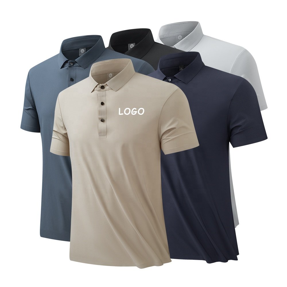 OEM ODM High Quality Men's Regular-fit Short Sleeve Wicking Quick-dry Golf Polo Shirt Men's T-Shirts