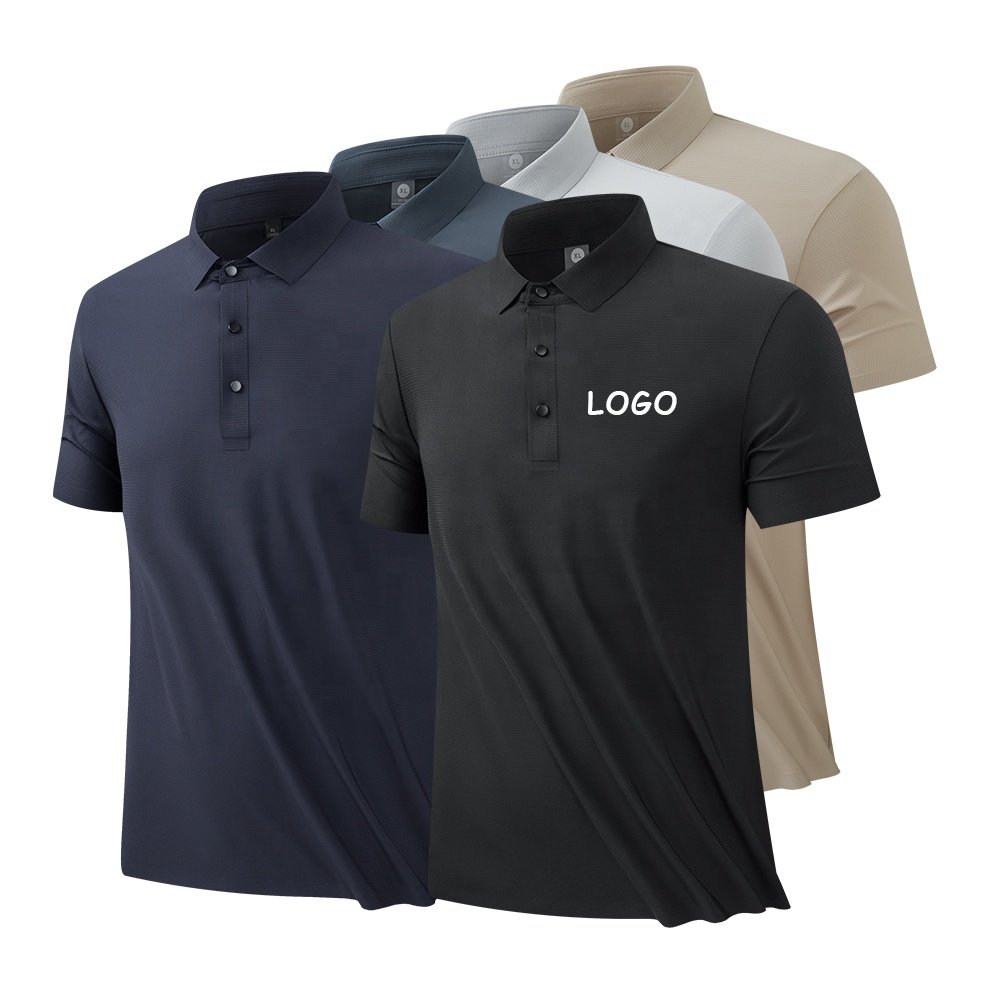 OEM ODM High Quality Men's Regular-fit Short Sleeve Wicking Quick-dry Golf Polo Shirt Men's T-Shirts