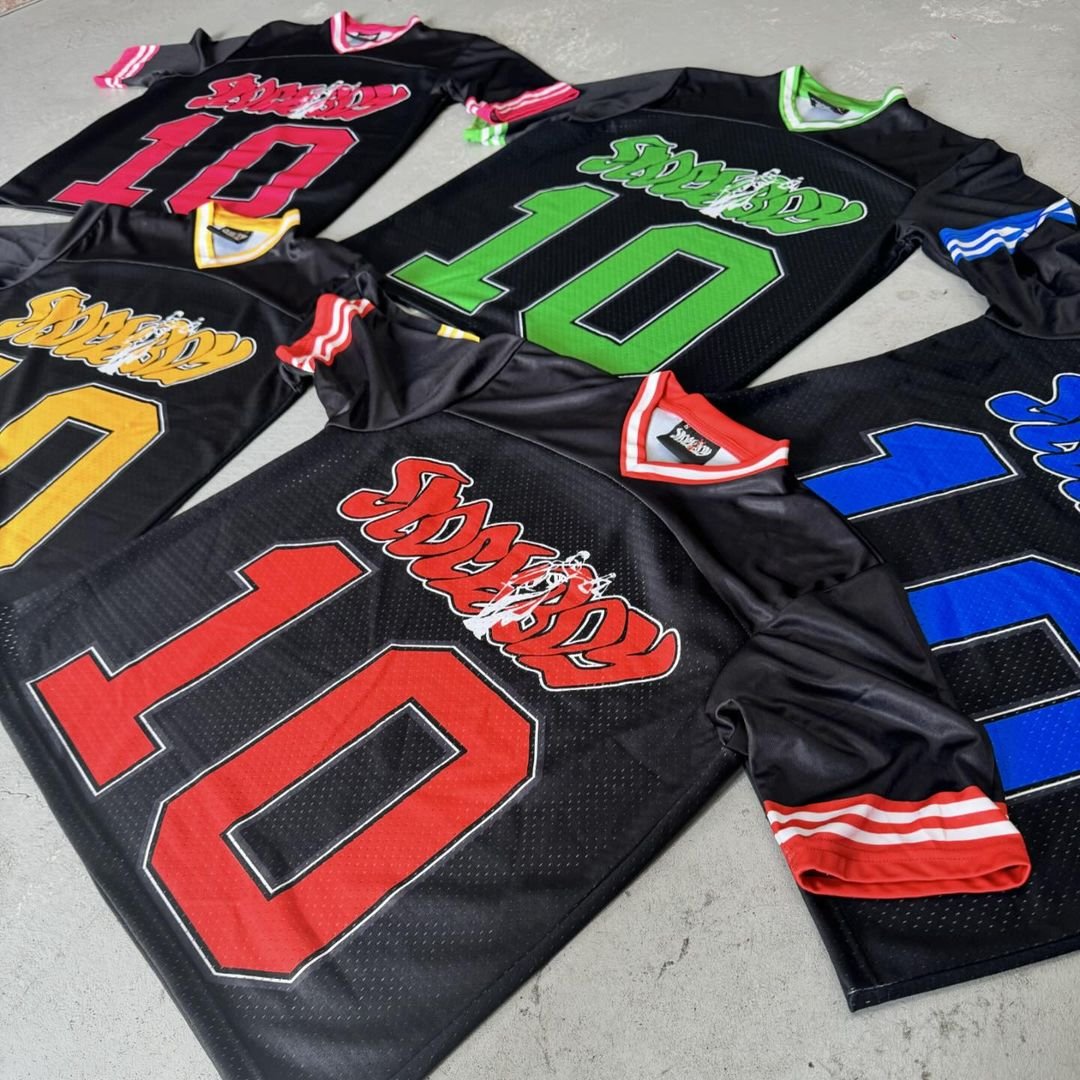 Custom Design Hot Sell DTG Printing Color Block High Quality Sportswear Oversized Mesh Graphic Jersey Cropped Boxy T Shirt Men