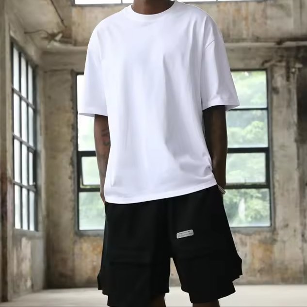 high quality 100% cotton men's t-shirt fashion essential oversized tshirt brand logo custom t shirt