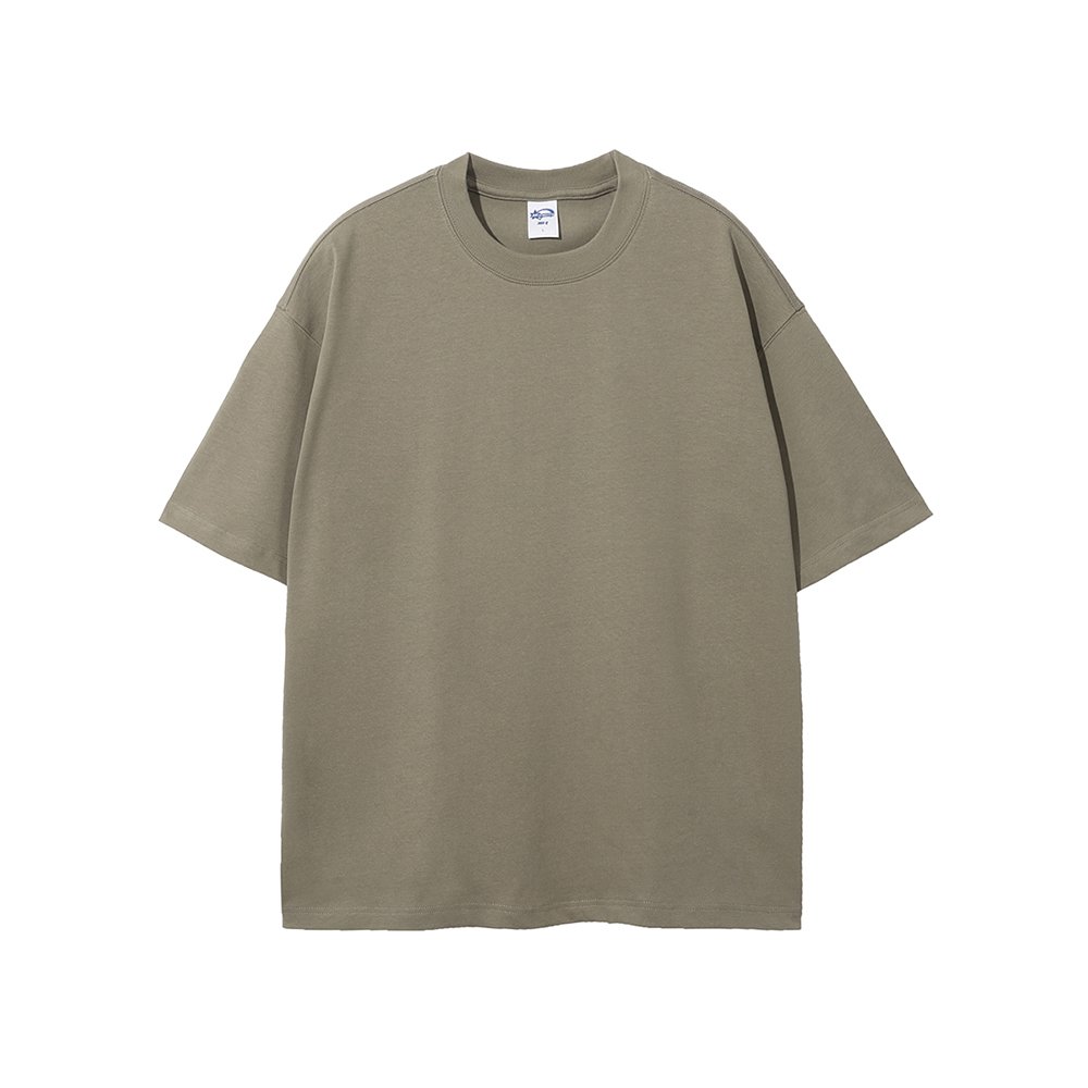 2023 Custom 305gsm Heavy Cotton Blank Plain Solid 100% Cotton men's T-shirts Wholesale