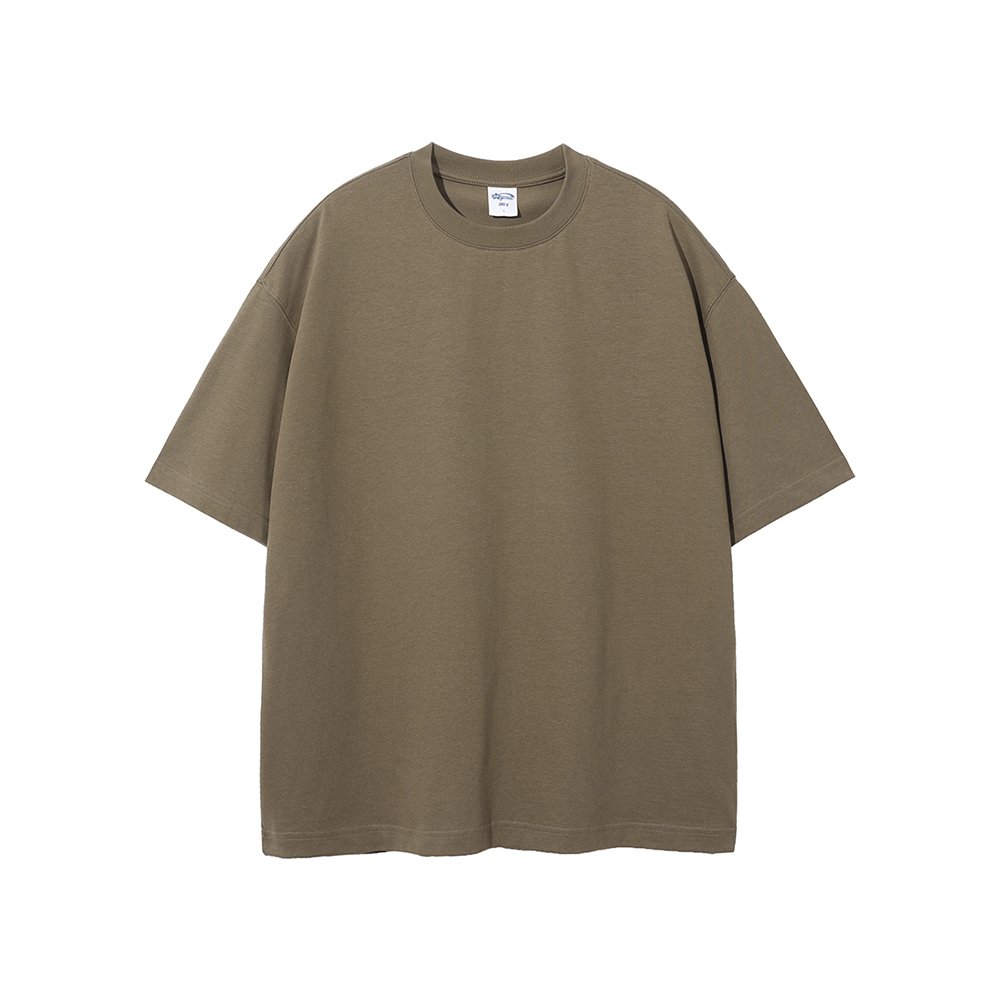 2023 Custom 305gsm Heavy Cotton Blank Plain Solid 100% Cotton men's T-shirts Wholesale