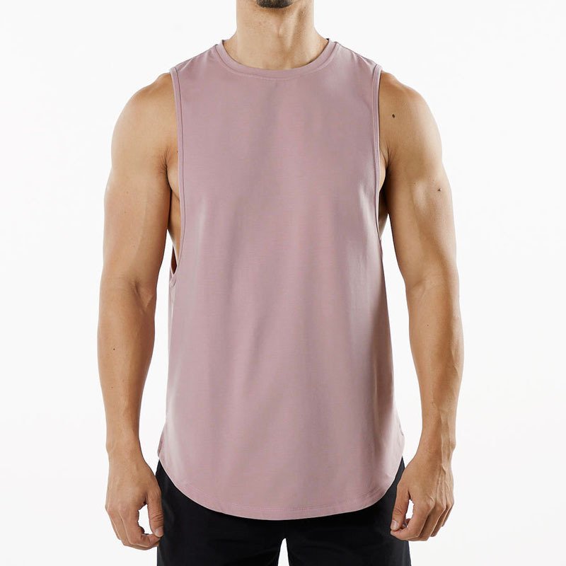 High Quality Custom Logo Breathable Sleeveless Sport Vest Soft Quick Dry Fitness Gym Men Tank Top