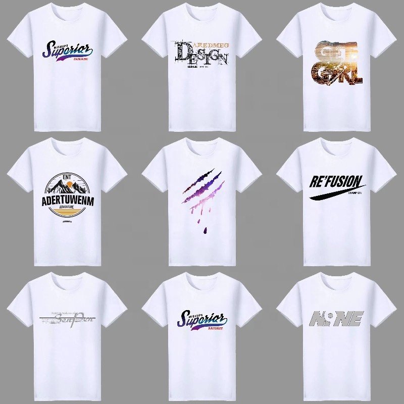 Wholesale of men's t-shirts with pattern printing at low prices in factories loose fitting men's t-shirts