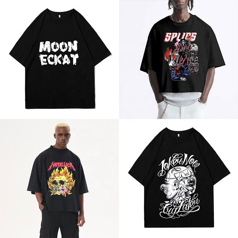 Custom Men Heavy Cropped T Shirts Crew Thick Neck,Custom Blank Cropped Boxy Tee Mens,Custom Blank Oversized Crop Boxy T Shirt