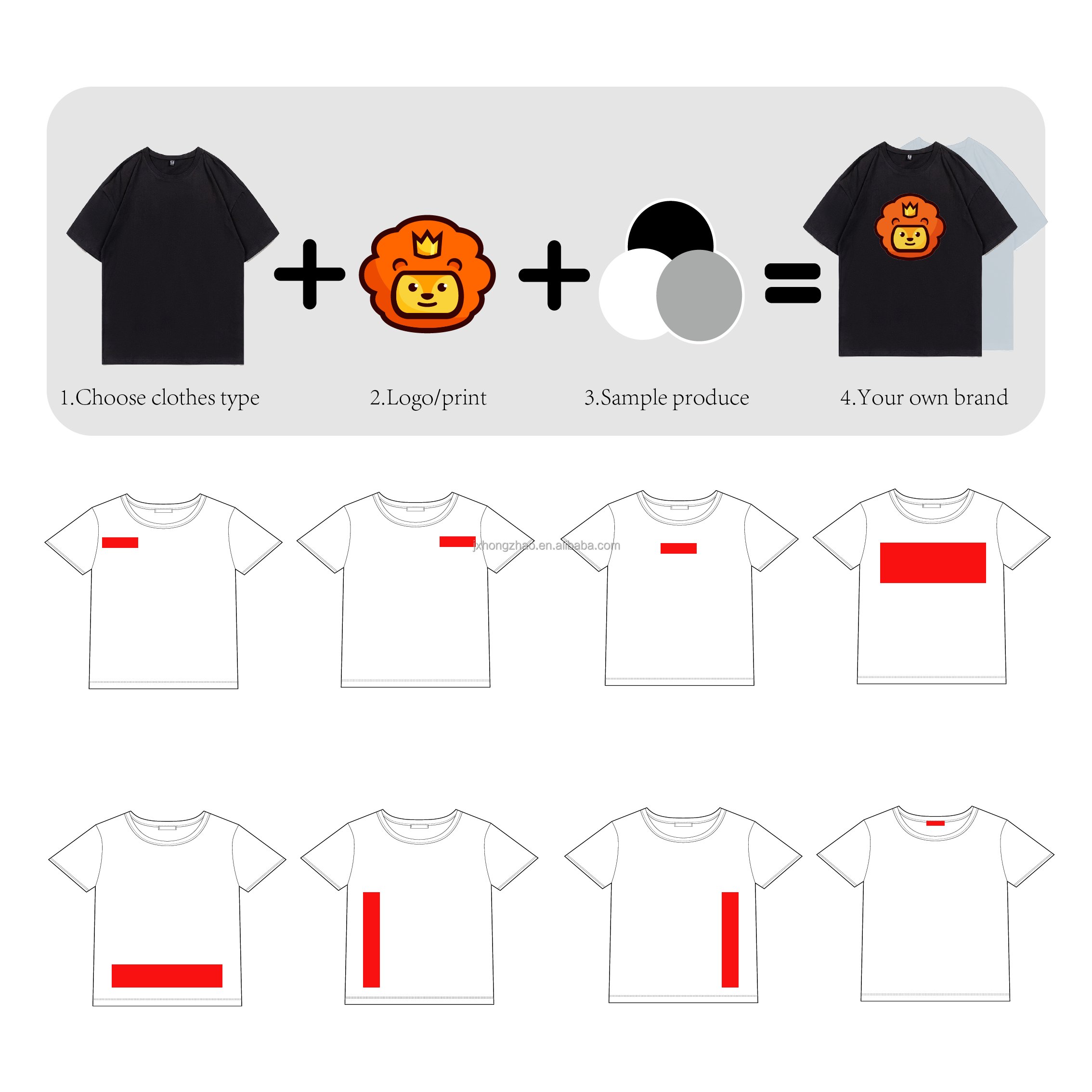 Recommend 270gsm Men'S T-Shirts Wholesale Unisex Blank Tshirt Oversize Solid Heavyweight T Shirt for Men Cotton