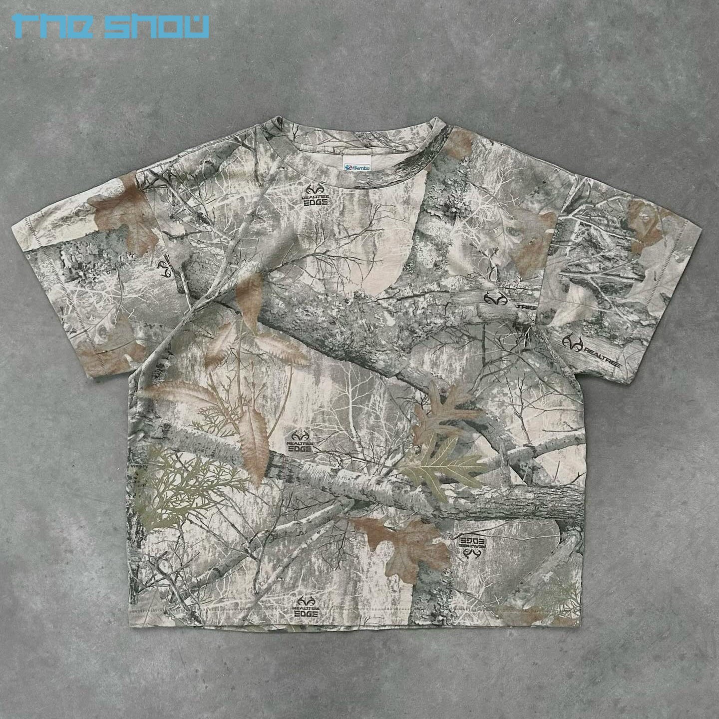 Custom Camouflage Tshirt Digital Print Graphic Tee Vintage Washed Heavyweight Cotton Cropped Boxy Real Tree Camo T Shirts Men