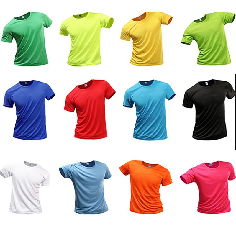 Custom high quality Sports T-shirt Unisex Polyester T-shirt Marathon Breathable Quick Dry T-shirt