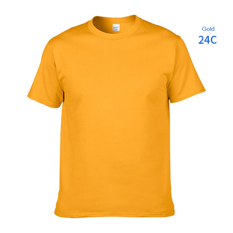 Custom DTG Screen Print Heat Press Embroidered Camiseta EU US AU Size Ring Spun Soft 100% Cotton Plain Men's T-shirt