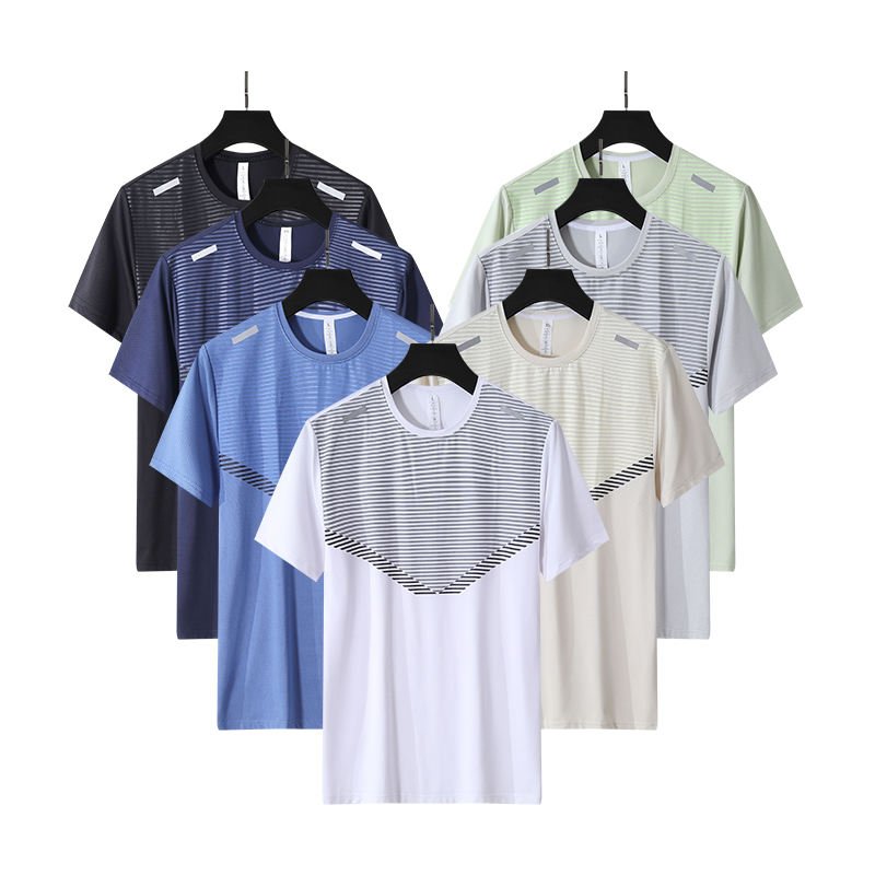 2024 New Men's Workout T-Shirts Quick Dry Athletic Moisture Wicking Performance Shirt for Running Gym