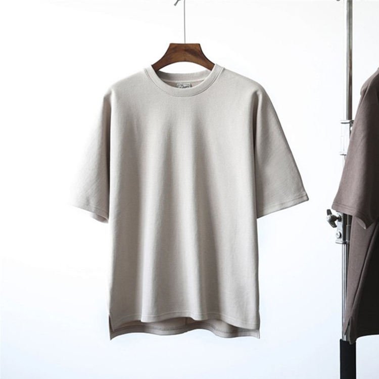 Custom Spring New Heavyweight 100% Cotton Loose Vintage t shirts in bulk Men plain graphic blank oversize t-shirts with logo