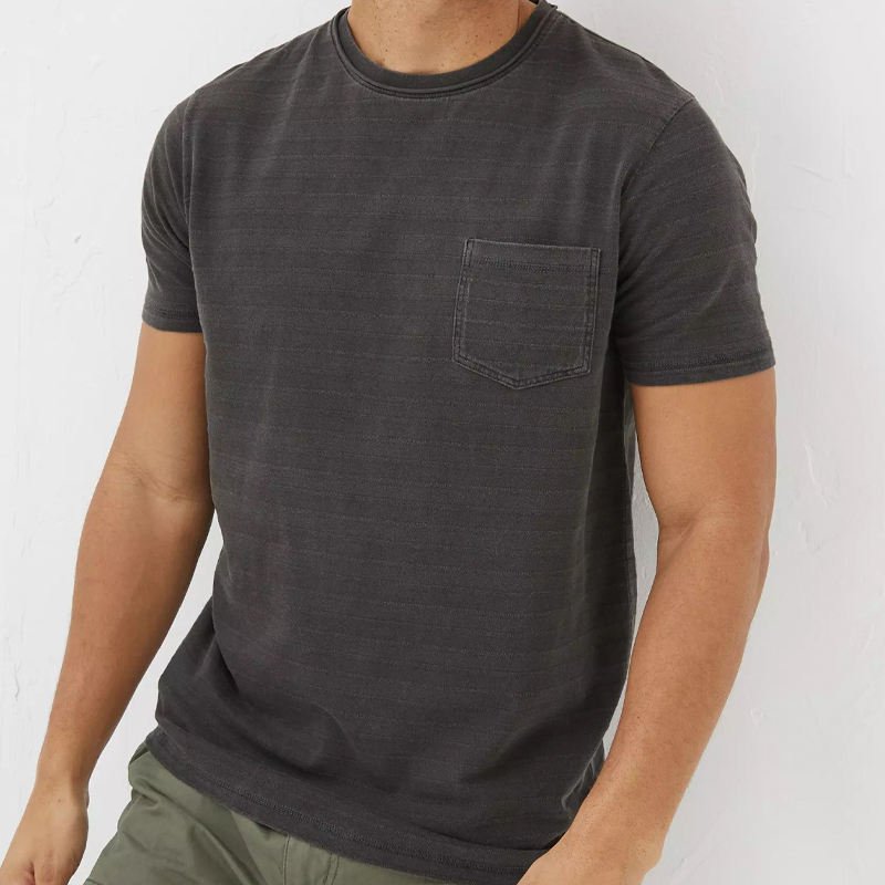 mens t shirts 100% cotton organic cotton t shirt for men short sleeve Natural shirt unisex premium t-shirt with pocket