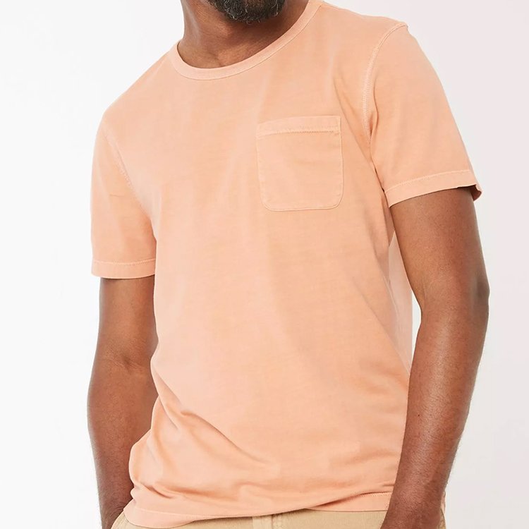 mens t shirts 100% cotton organic cotton t shirt for men short sleeve Natural shirt unisex premium t-shirt with pocket