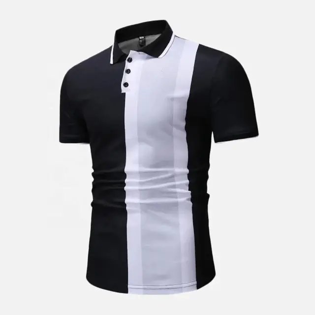 High Quality Breathable Polyester Cotton Polo T-Shirts Plain Men's Polo T-Shirts With LOGO Custom Logo Printed Men's Polo Shirt