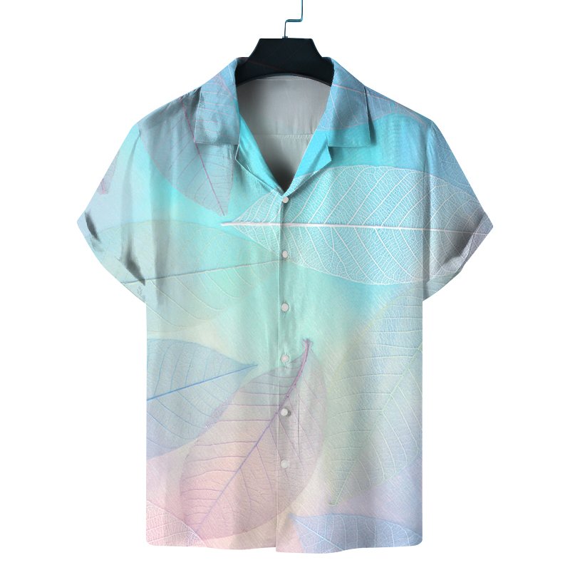 High Quality Aloha Hawaiian Shirt for Men Retro Vintage Bowling Men's Shirt V-neck Printed Graphic Tee Shirt for Men