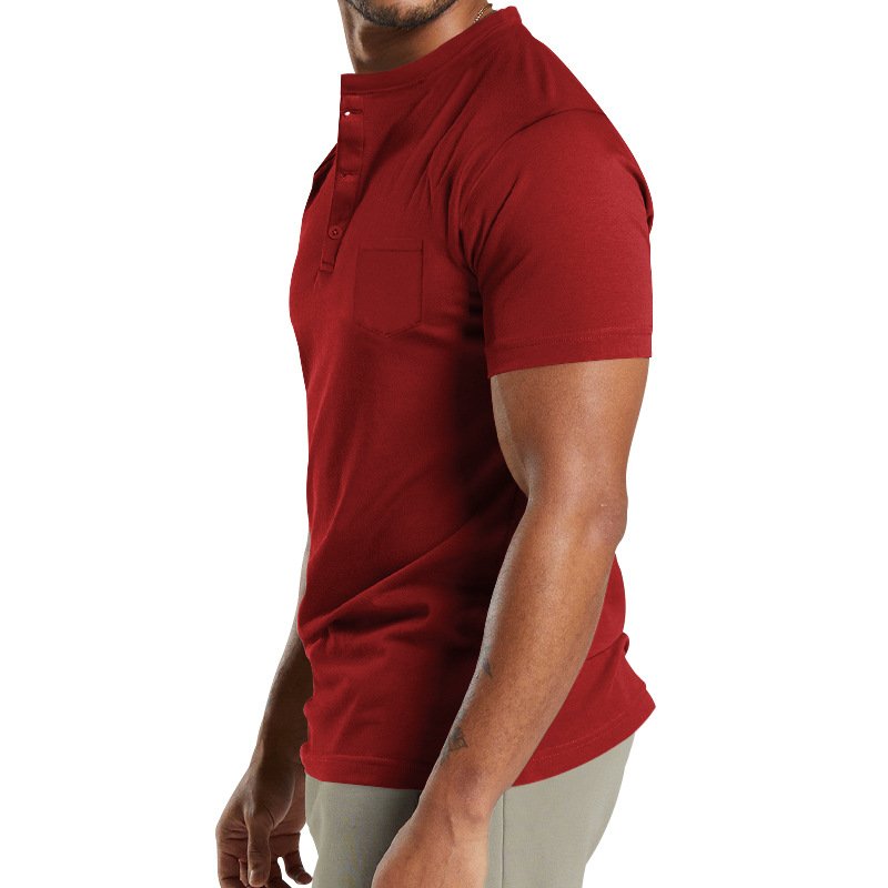 Custom Pro Club Heavyweight Polyester Slim Fit Men's Polo T-Shirts with Pocket Button