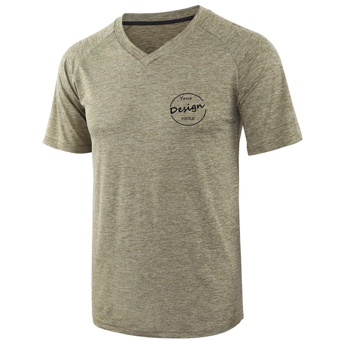 Hot Sale Custom Blank Summer Soft Cotton Raglan Short Sleeve V Neck Color Blocked Fitness Men's T-Shirts Patchwork Manufacture