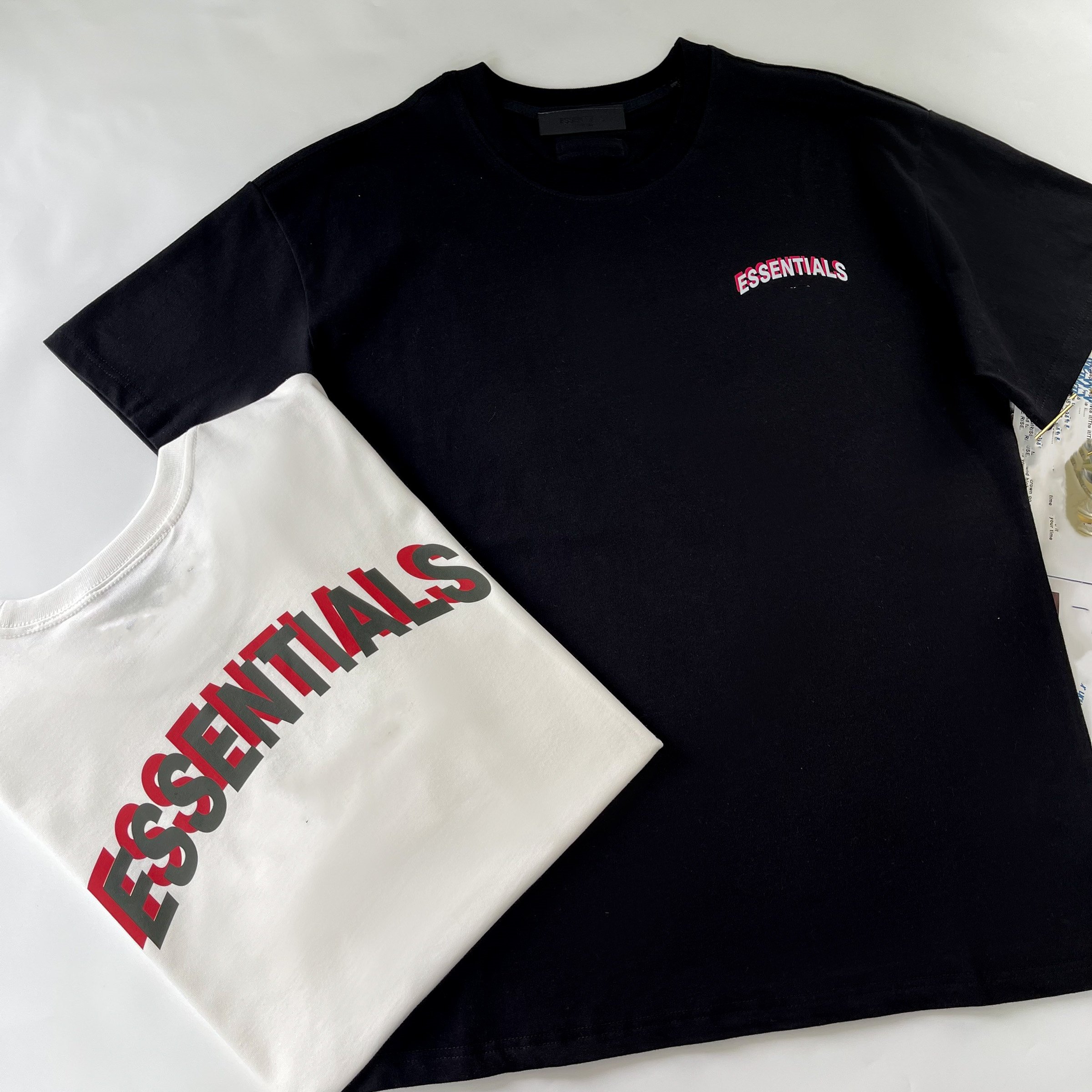 High Quality ESSENTIALS KAREEM Colorful Letters T-Shirt Oversized Short Sleeve Men's T-Shirt