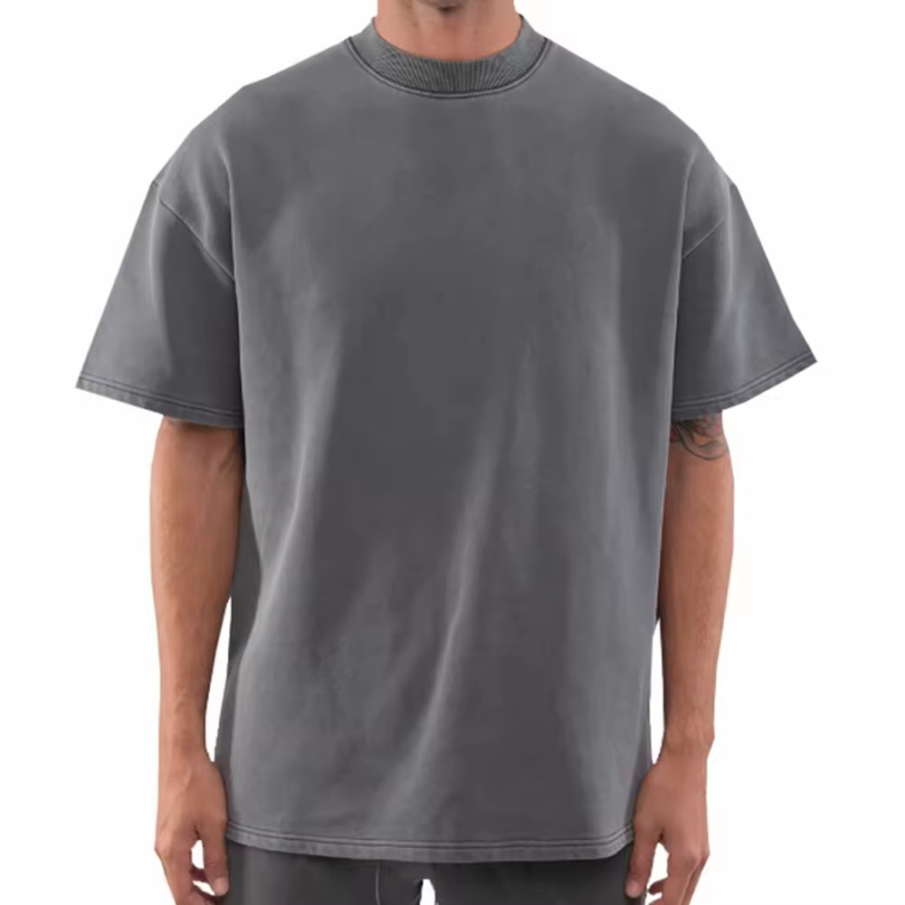High Quality 100% Cotton Blank Customized logo Men's T-shirts Heavyweight Oversized Tshirt Printing Custom T Shirt