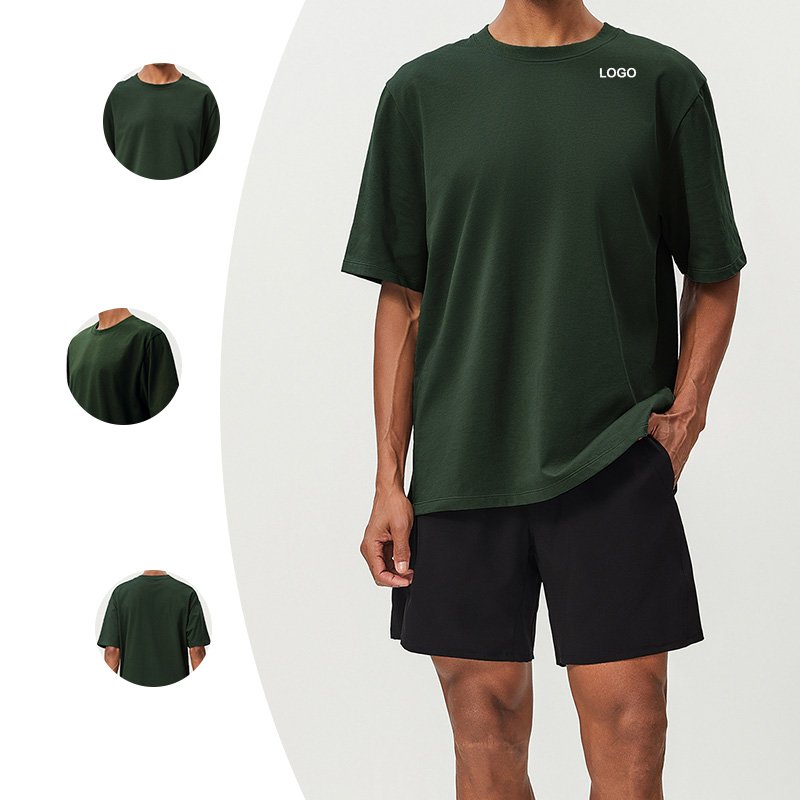 1003 XXL 100%cotton Workout Shirts For Men Short Sleeve Athletic Gym Active T Shirt Moisture Wicking Running Activewear