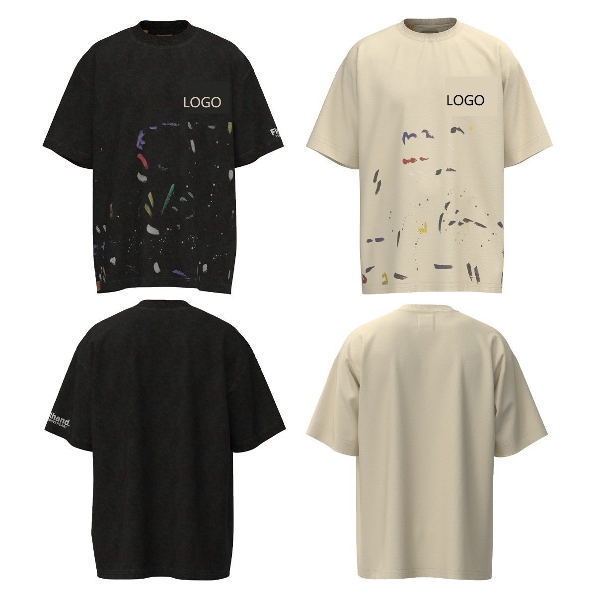 High Quality Double yarn 260gsm Luxury T-Shirt,Luxury Designer Brand High Street mens Tshirt,Heavy Weight Gallerie tshirt