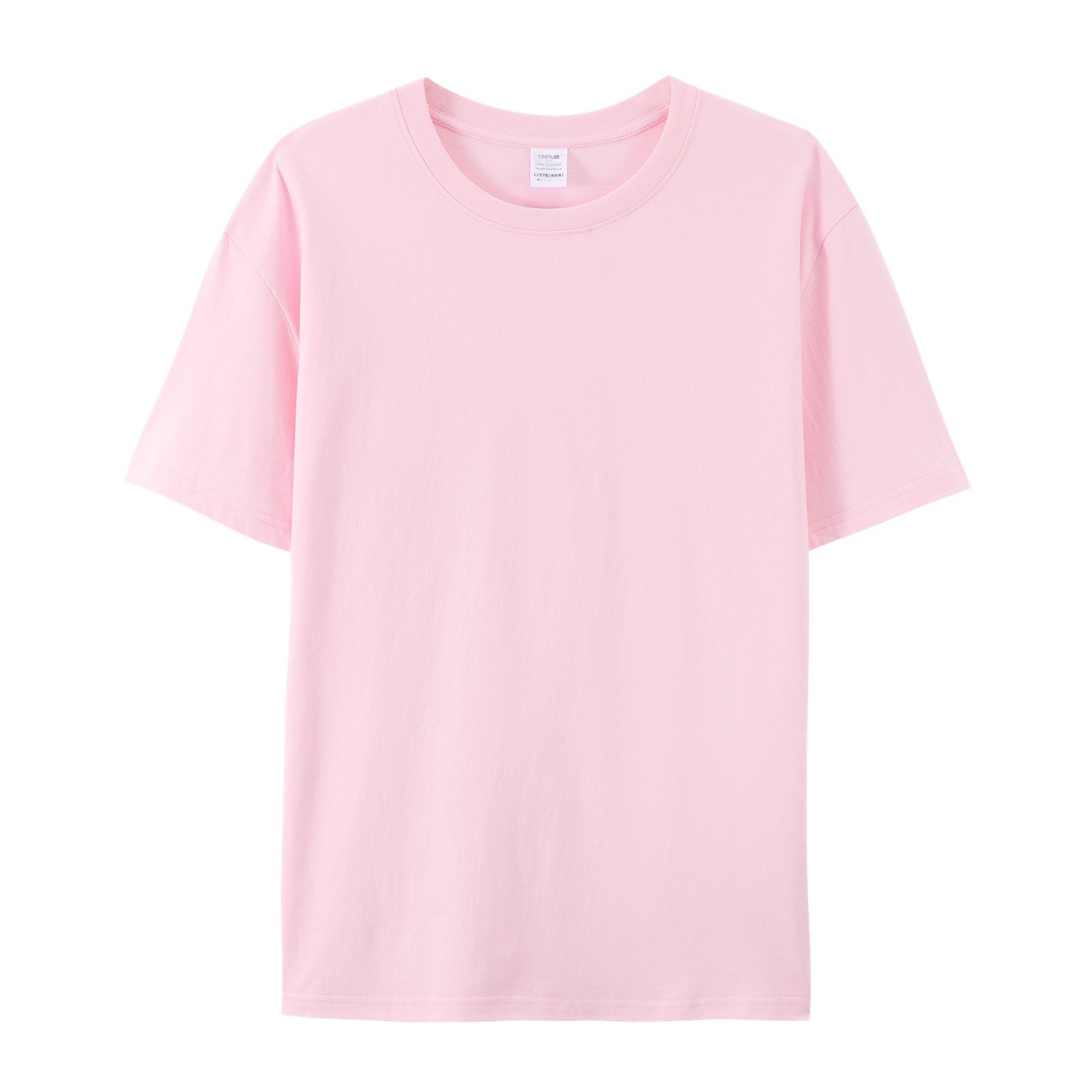 European Combed Cotton Men'S T-Shirt Printing LOGO Round Neck Short Sleeve T-Shirt Class Group Clothing Printing