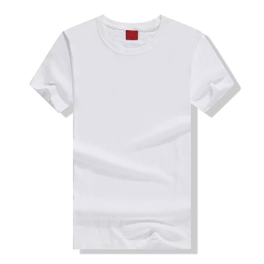 100% cotton short sleeve S to 5XL o-neck custom design oem logo men's plain blank white cotton t shirts